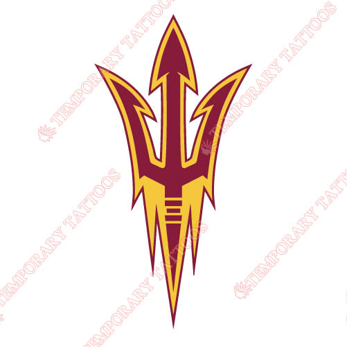 Arizona State Sun Devils 2011 Customize Temporary Tattoos Stickers NO.3724